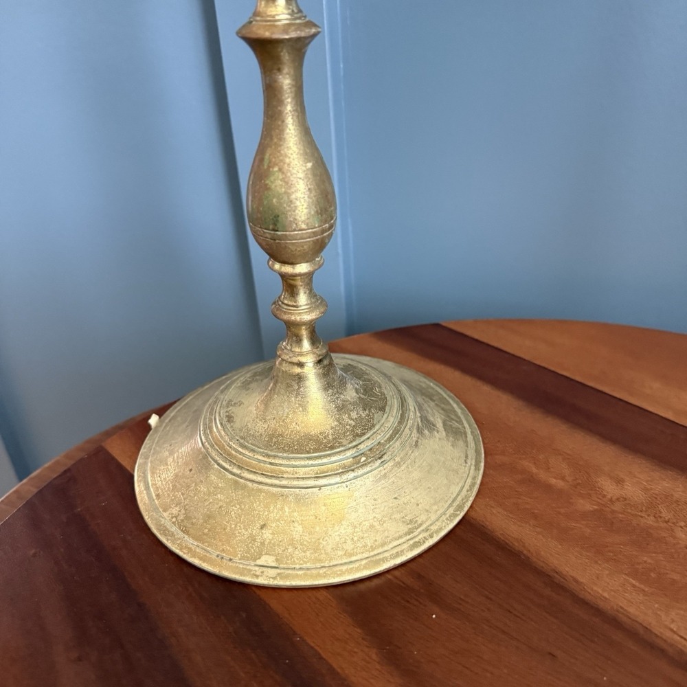Vintage Brass Lion of Judah Candelabra Pair 5 Arm Shabbat Heavy Judaica Large - Picture 4 of 9